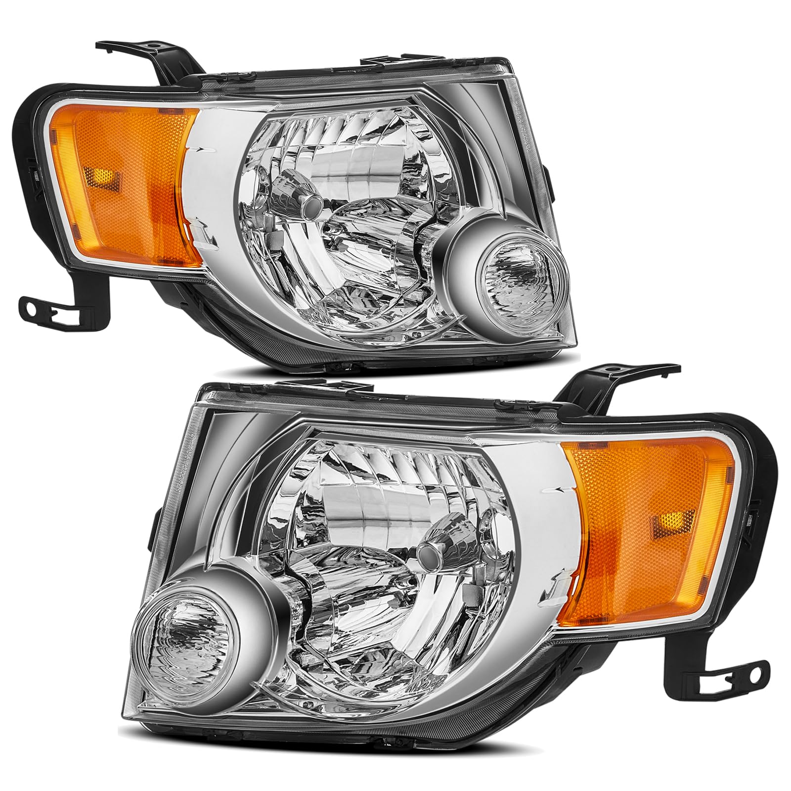 Amazon.com: 2008 2009 2010 2011 2012 Ford Escape 鹵素頭燈